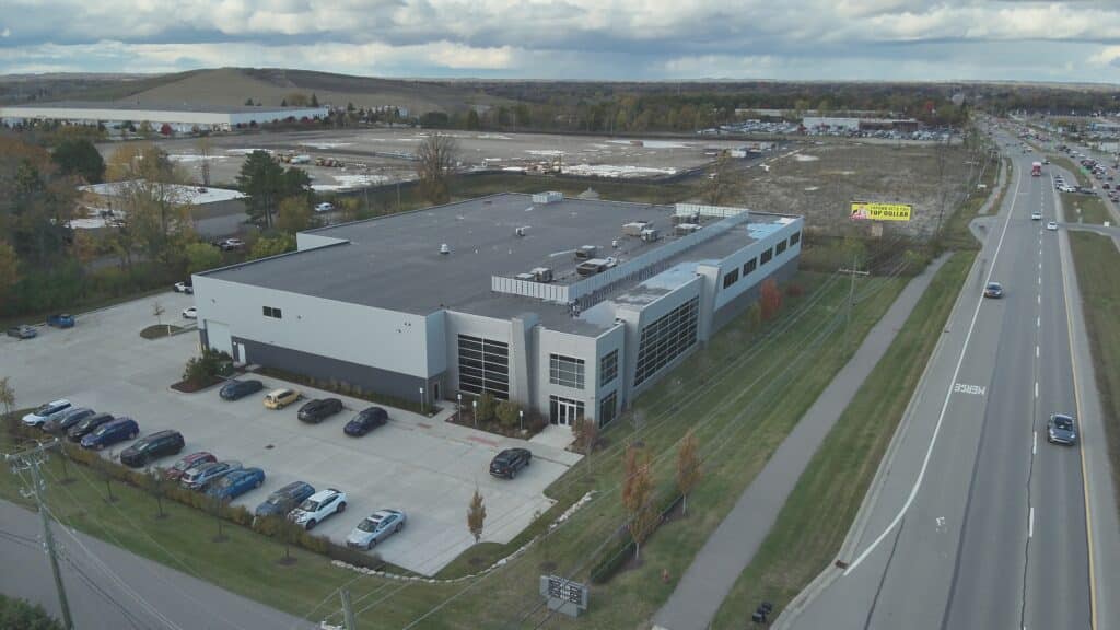 Industrial development by Kemp Building in Orion Township Michigan